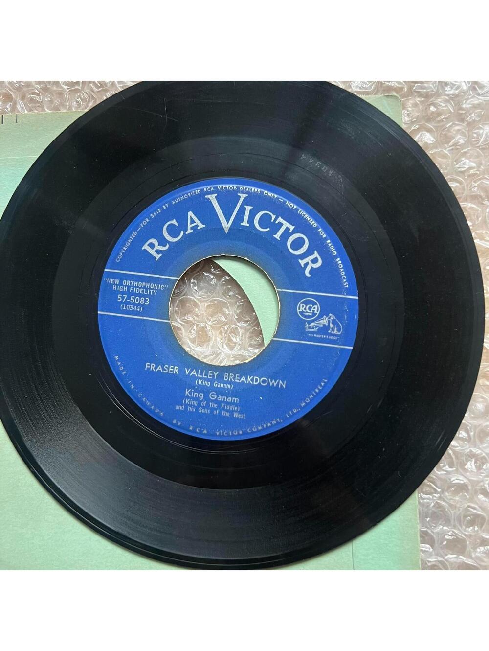 King Ganam  – Casa Loma Hornpipe / Fraser Valley Breakdown 45rpm 7' Vinyl R86